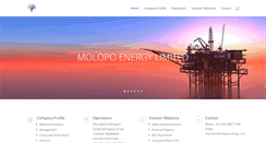 Desktop Screenshot of molopoenergy.com